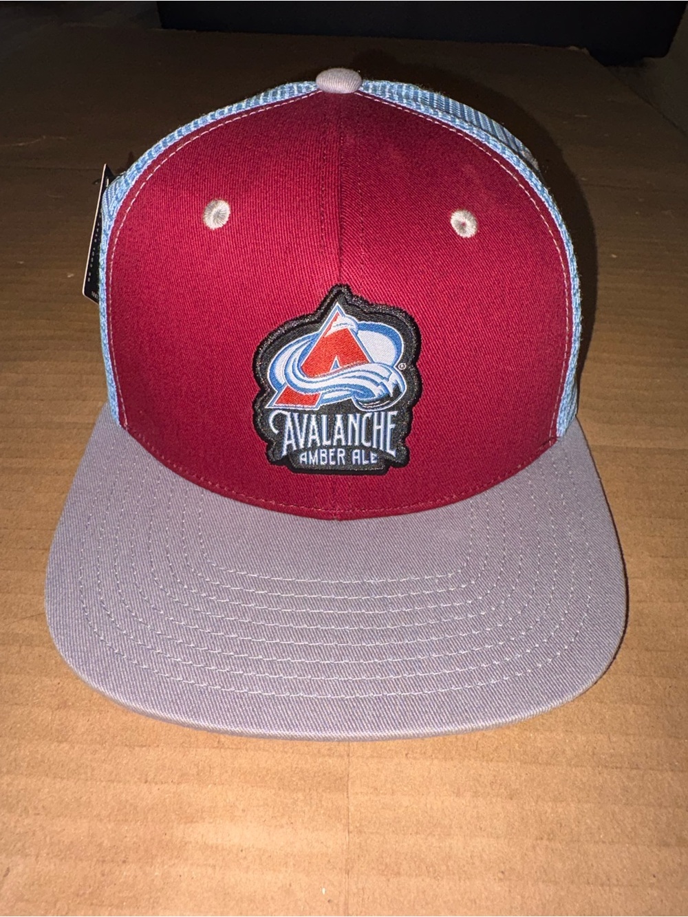 Avalanche Amber Ale Maroon and Gray Trucker Hat